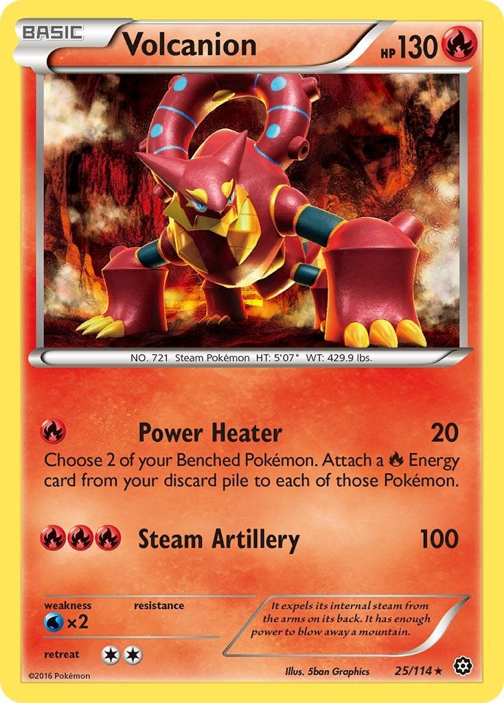 Image for Volcanion (25/114) (XY - Steam Siege) (STS) - Pokemon