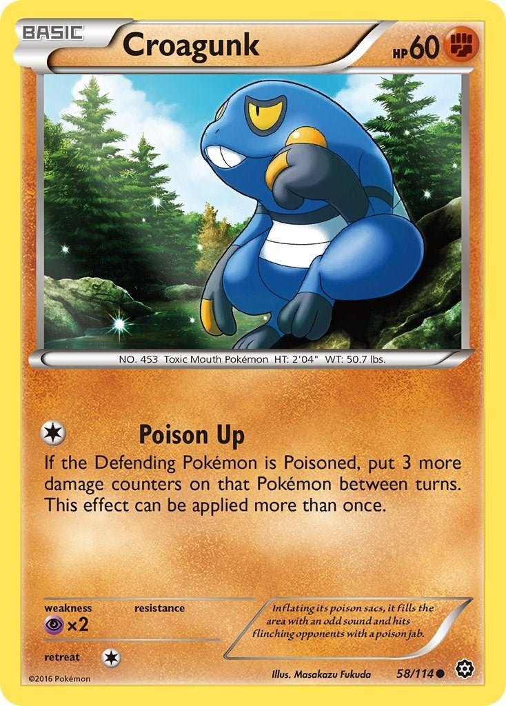 Image for Croagunk (58/114) (XY - Steam Siege) (STS) - Pokemon
