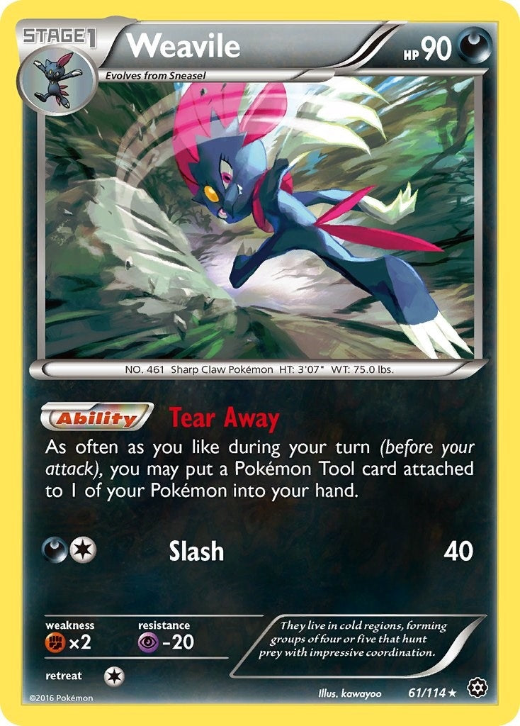 Image for Weavile (61/114) (XY - Steam Siege) (STS) - Pokemon