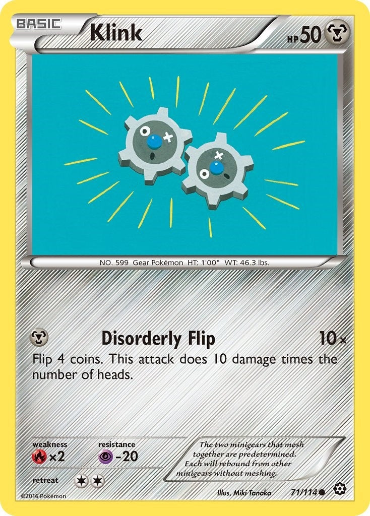 Image for Klink (71/114) (XY - Steam Siege) (STS) - Pokemon