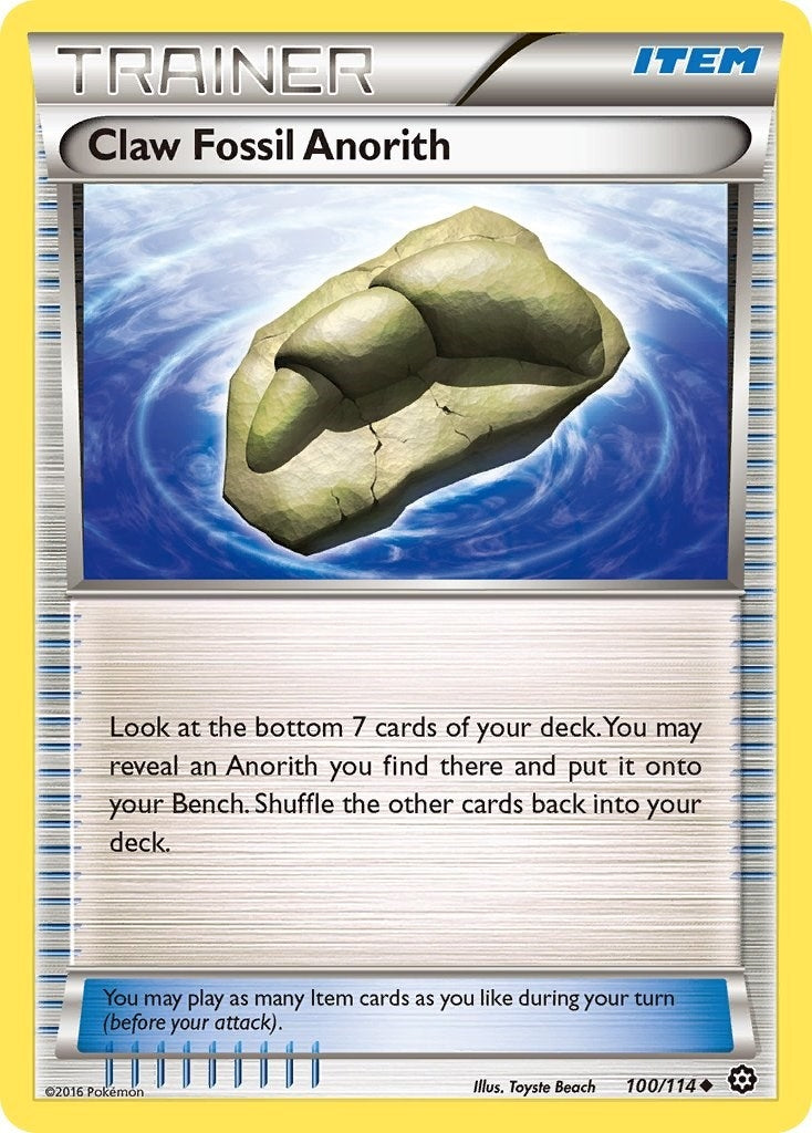 Image for Claw Fossil Anorith (100/114) (XY - Steam Siege) (STS) - Pokemon