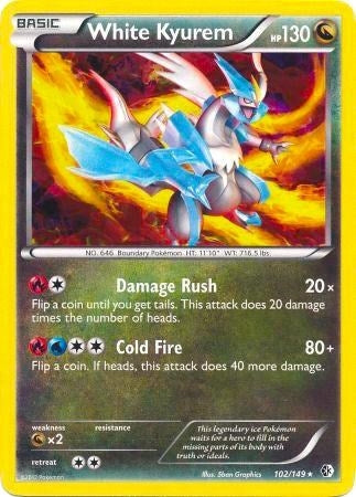 Image for White Kyurem - 102/149 (BW Boundaries Crossed) (102/149) (Deck Exclusives) (PR) - Pokemon