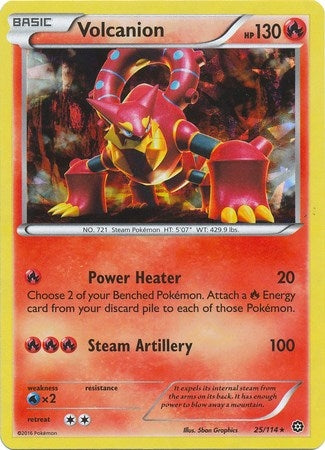 Image for Volcanion - 25/114 (Cracked Ice Holo) (025/114) (Deck Exclusives) (PR) - Pokemon