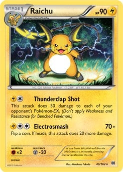 Image for Raichu - 49/162 (XY BREAKthrough) (Cracked Ice Holo) (049/162) (Deck Exclusives) (PR) - Pokemon
