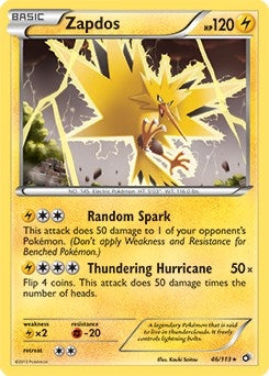 Image for Zapdos - 46/113 (BW Legendary Treasures) (046/113) (Deck Exclusives) (PR) - Pokemon