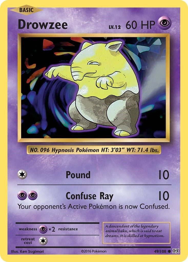 Image for Drowzee (49/108) (XY - Evolutions) (EVO) - Pokemon