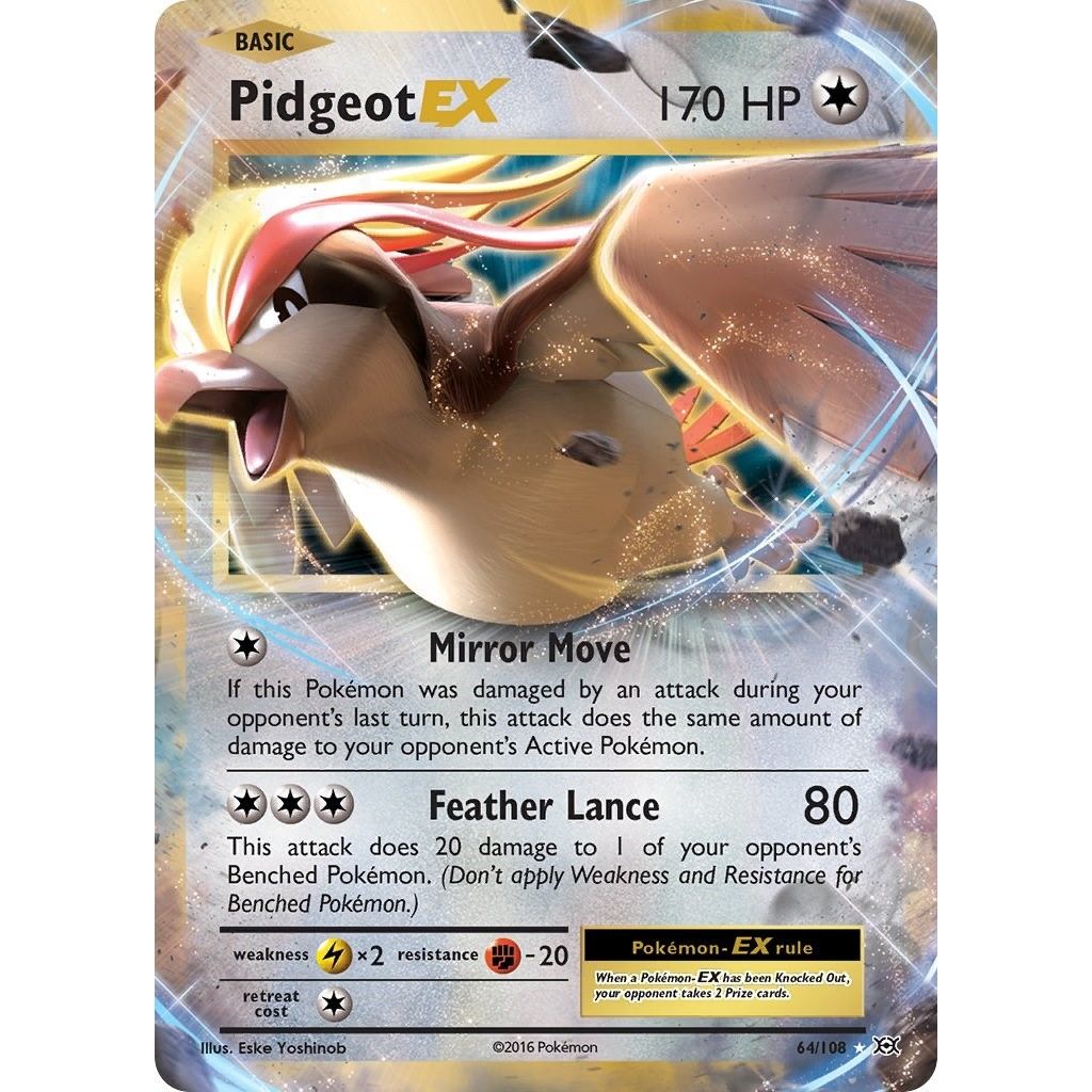 Pidgeot EX (64/108) (XY - Evolutions) - PokeBox USA