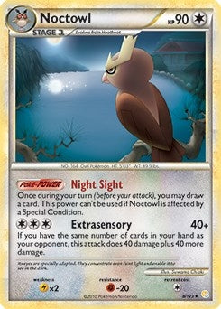 Image for Noctowl - 8/123 (HeartGold & SoulSilver) (008/123) (Deck Exclusives) (PR) - Pokemon