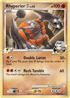 Image for Rhyperior E4 - 32/111 (DPPt Rising Rivals) (032/111) (Deck Exclusives) (PR) - Pokemon