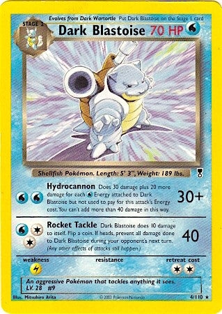 Image for Dark Blastoise - 4/110 (WotC Legendary Collection) (004/110) (Deck Exclusives) (PR) - Pokemon