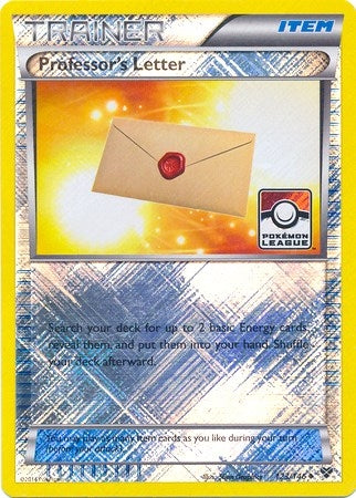 Image for Professor's Letter - 123/146 (Pokemon League) (123/146) (League & Championship Cards) (PR) - Pokemon