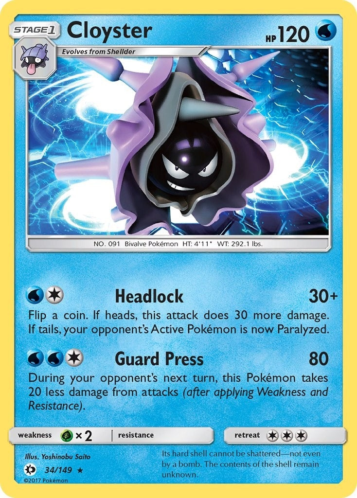 Image for Cloyster (34/149) (SM Base Set) (SM01) - Pokemon