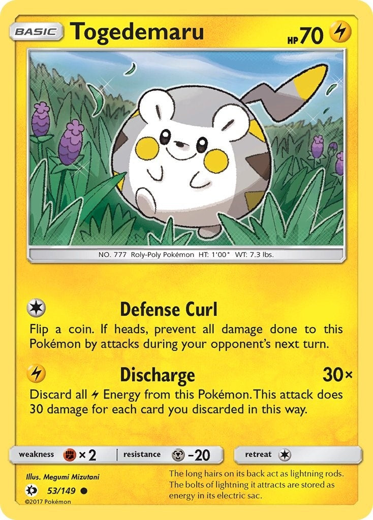 Image for Togedemaru (53/149) (SM Base Set) (SM01) - Pokemon