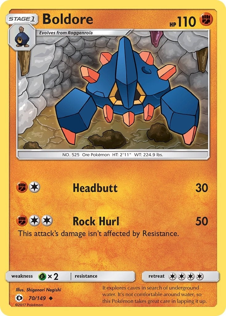 Image for Boldore (70/149) (SM Base Set) (SM01) - Pokemon