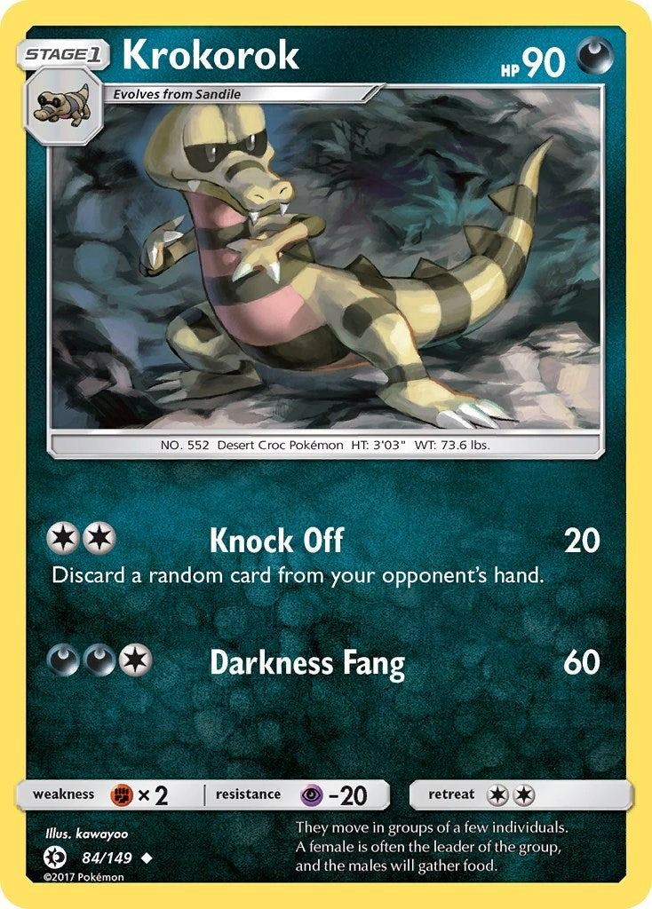 Image for Krokorok (84/149) (SM Base Set) (SM01) - Pokemon
