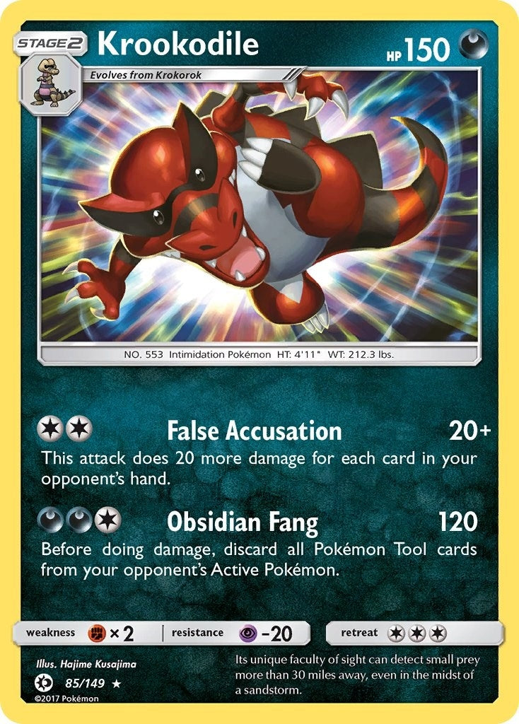 Image for Krookodile (85/149) (SM Base Set) (SM01) - Pokemon