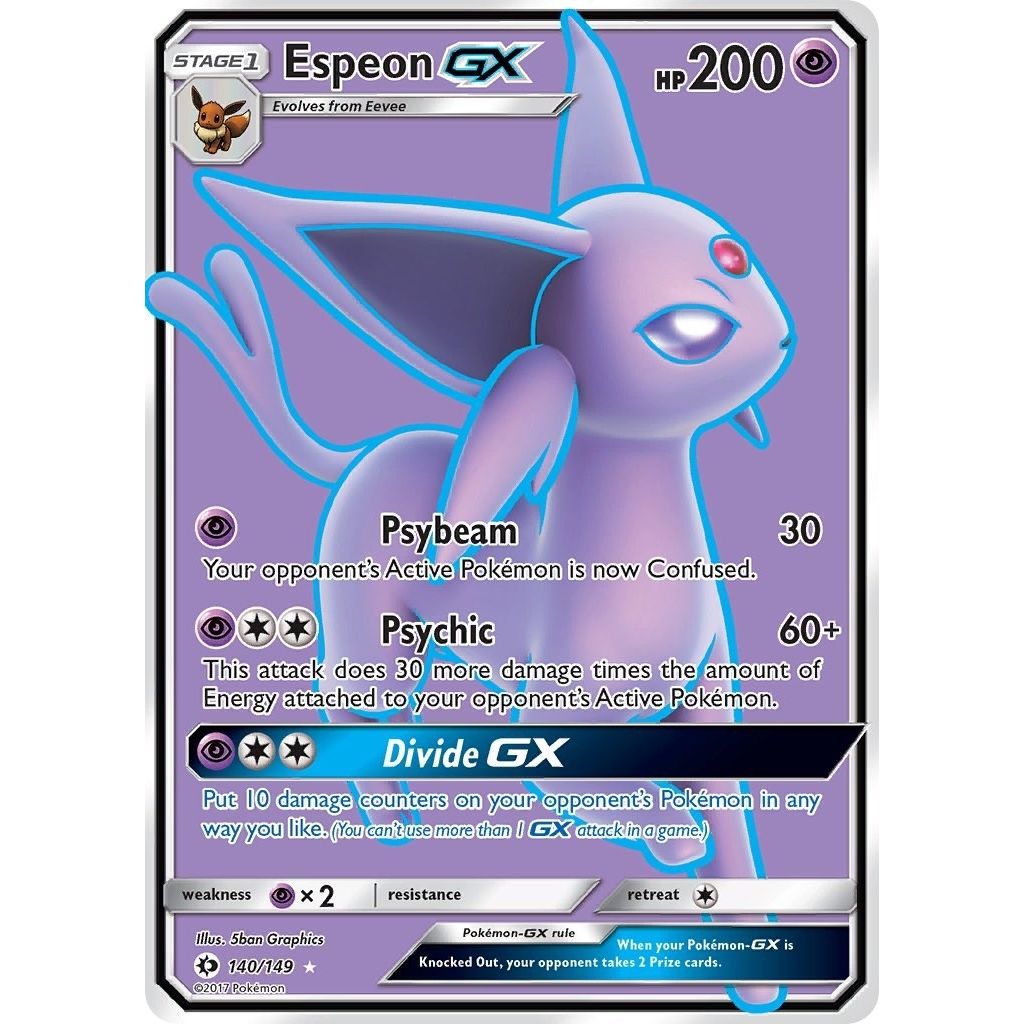 Image for Espeon GX (Full Art) (140/149) (SM Base Set) - Pokemon