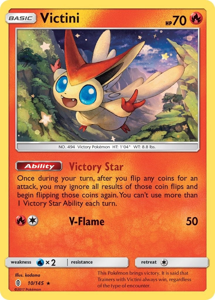 Image for Victini (10/145) (SM - Guardians Rising) (SM02) - Pokemon
