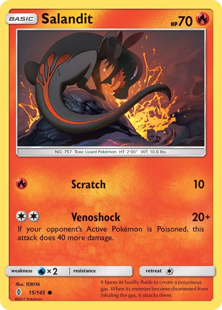 Image for Salandit (15/145) (SM - Guardians Rising) (SM02) - Pokemon