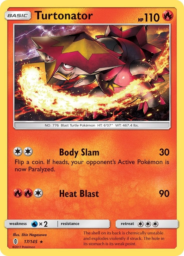 Image for Turtonator (17/145) (SM - Guardians Rising) (SM02) - Pokemon