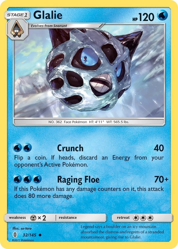 Image for Glalie (32/145) (SM - Guardians Rising) (SM02) - Pokemon