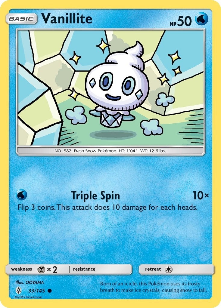 Image for Vanillite (33/145) (SM - Guardians Rising) (SM02) - Pokemon