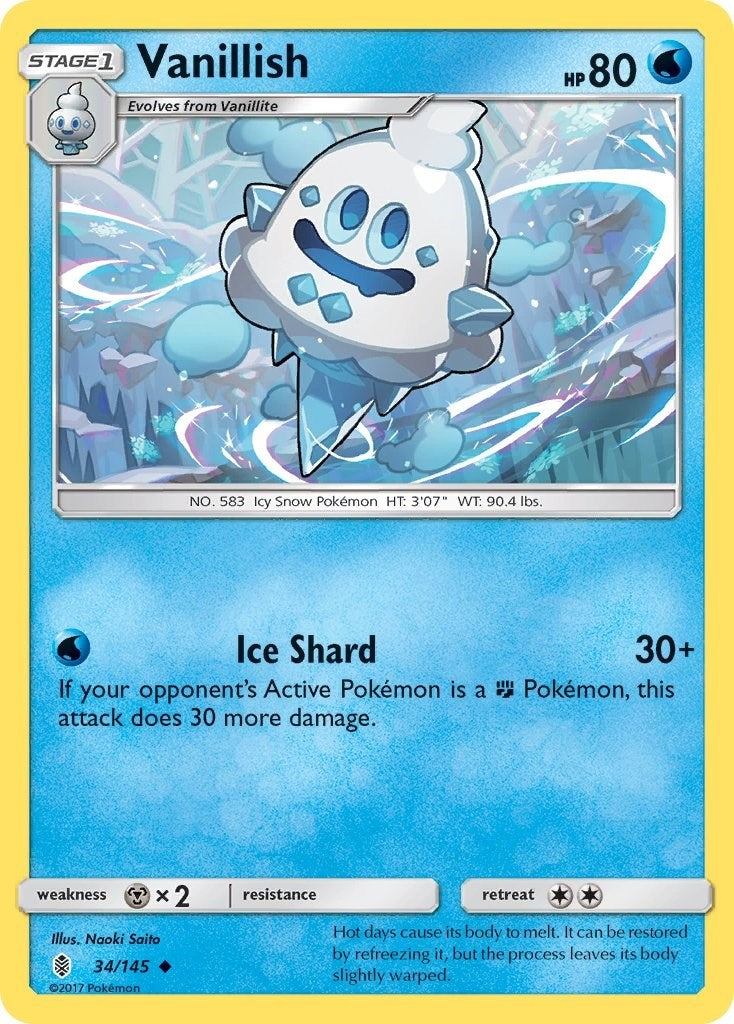 Image for Vanillish (34/145) (SM - Guardians Rising) (SM02) - Pokemon