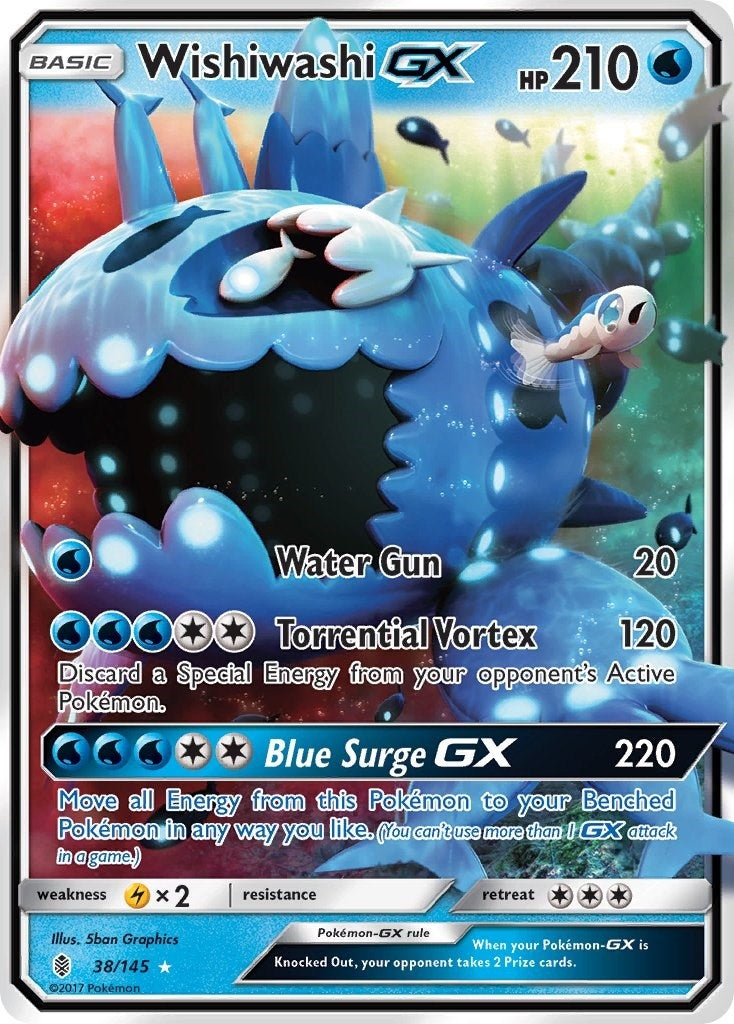 Image for Wishiwashi GX (38/145) (SM - Guardians Rising) (SM02) - Pokemon