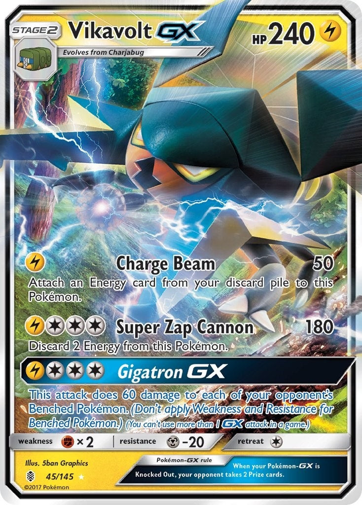 Image for Vikavolt GX (45/145) (SM - Guardians Rising) (SM02) - Pokemon