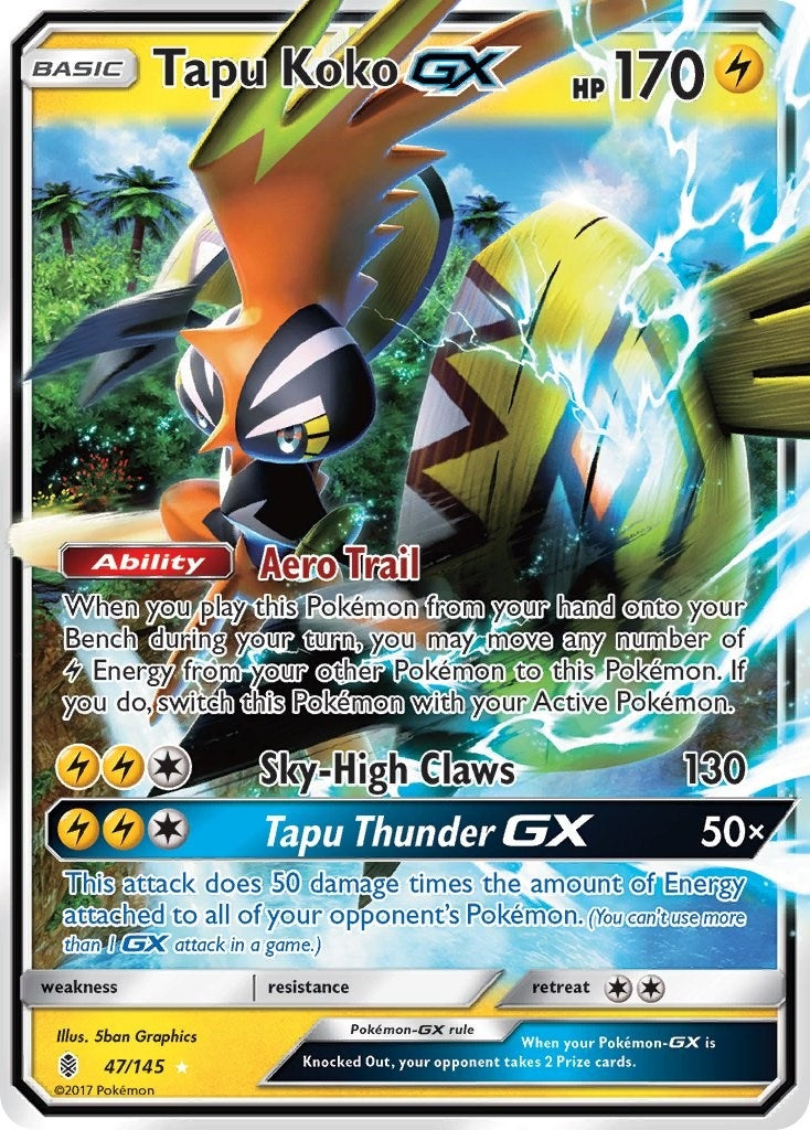 Image for Tapu Koko GX (47/145) (SM - Guardians Rising) (SM02) - Pokemon