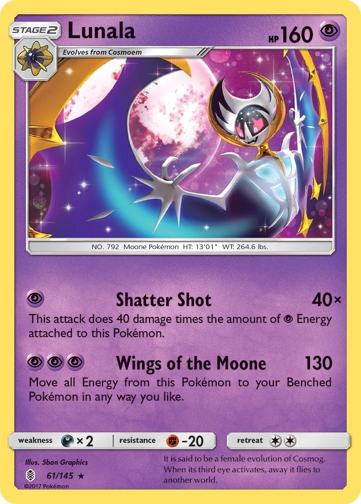 Image for Lunala (61/145) (SM - Guardians Rising) (SM02) - Pokemon