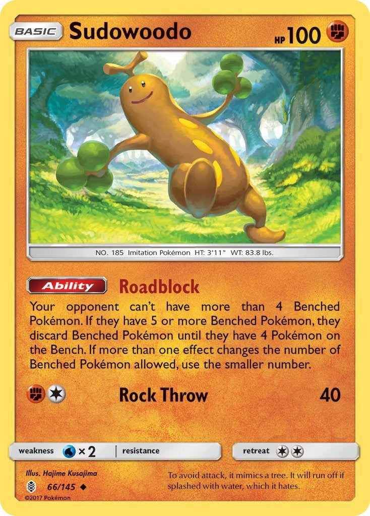 Image for Sudowoodo (66/145) (SM - Guardians Rising) (SM02) - Pokemon