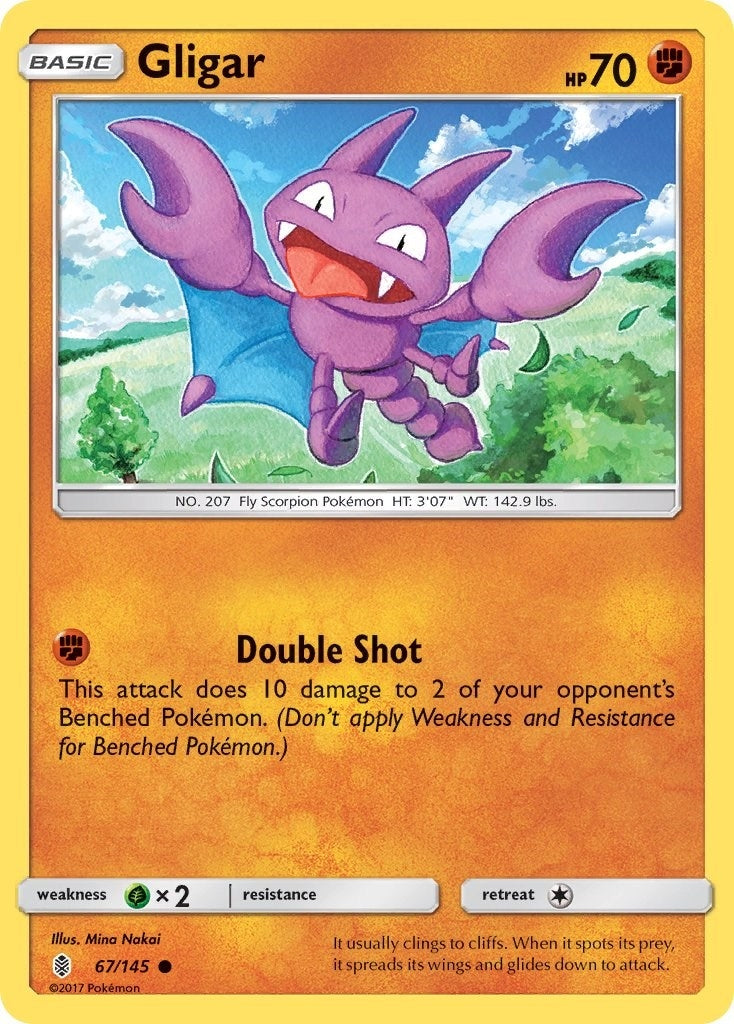 Image for Gligar (67/145) (SM - Guardians Rising) (SM02) - Pokemon