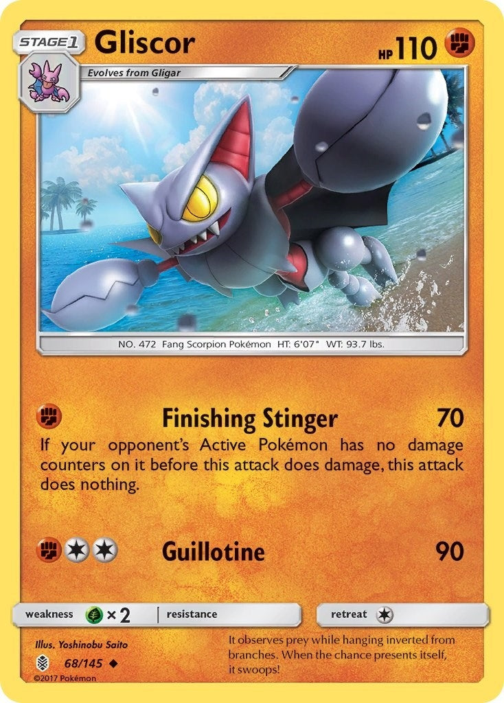 Image for Gliscor (68/145) (SM - Guardians Rising) (SM02) - Pokemon