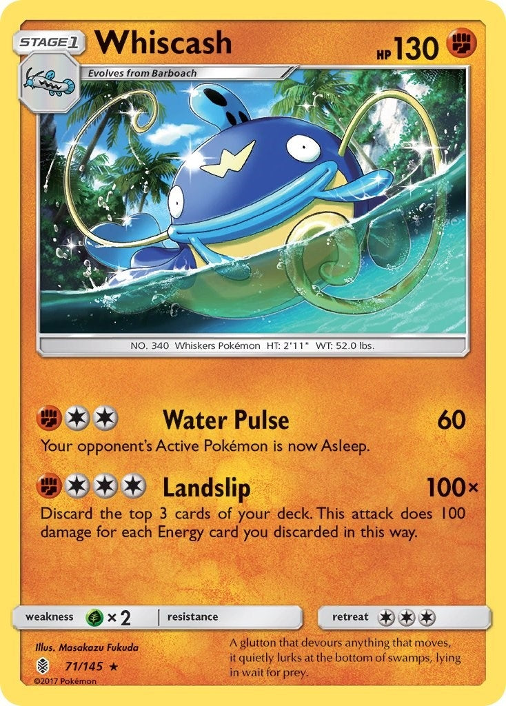 Image for Whiscash (71/145) (SM - Guardians Rising) (SM02) - Pokemon
