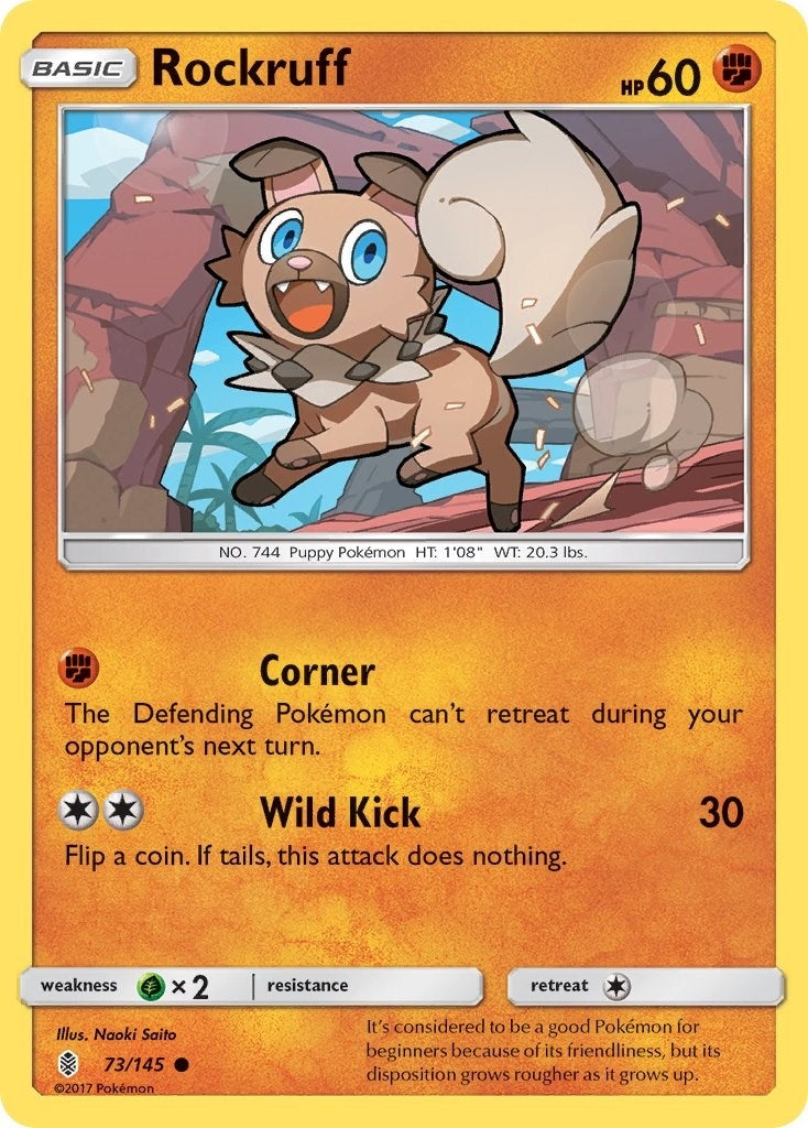 Image for Rockruff (73/145) (SM - Guardians Rising) (SM02) - Pokemon