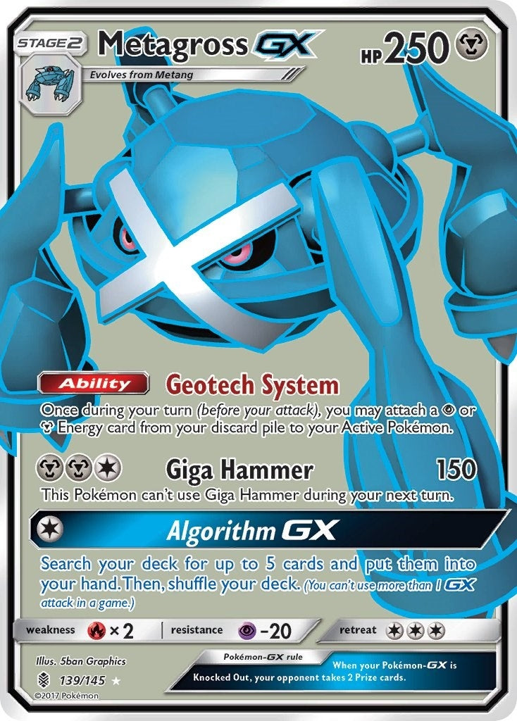 Image for Metagross GX (Full Art) (139/145) (SM - Guardians Rising) (SM02) - Pokemon