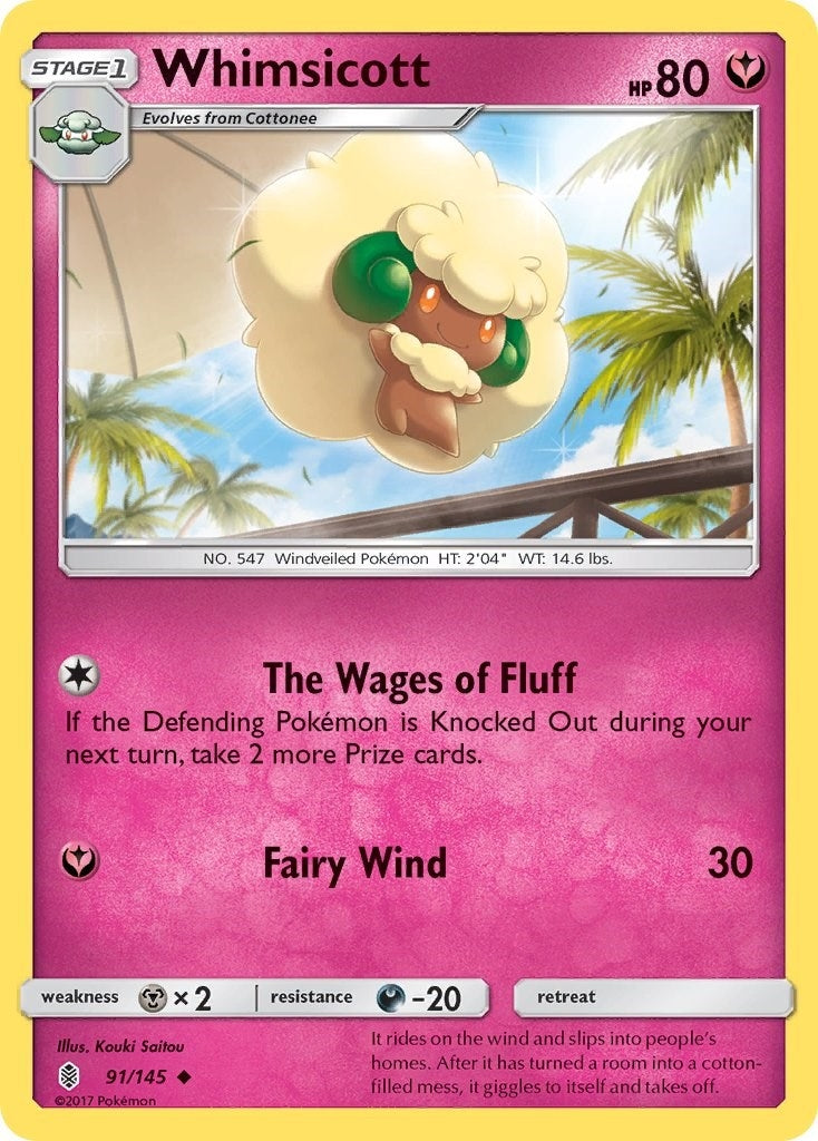 Image for Whimsicott (91/145) (SM - Guardians Rising) (SM02) - Pokemon