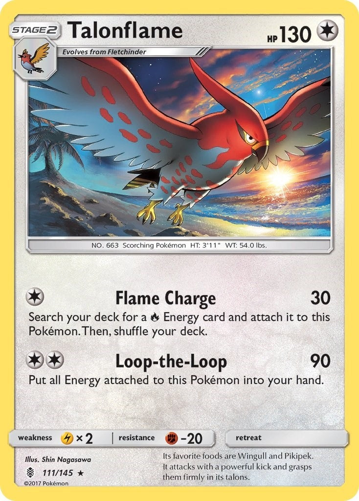 Image for Talonflame (111/145) (SM - Guardians Rising) (SM02) - Pokemon