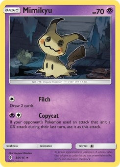 Image for Mimikyu - 58/145 (SM Guardians Rising) (058/145) (Deck Exclusives) (PR) - Pokemon