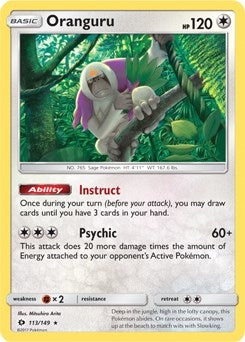 Image for Oranguru - 113/149 (SM Base Set) (113/149) (Deck Exclusives) (PR) - Pokemon