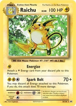 Image for Raichu - 36/108 (XY Evolutions) (036/108) (Deck Exclusives) (PR) - Pokemon