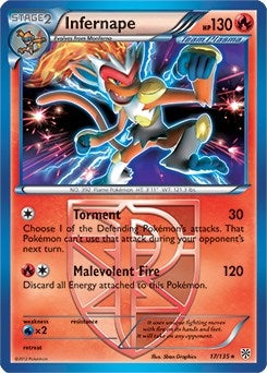 Image for Infernape - 17/135 (BW Plasma Storm) (017/135) (Deck Exclusives) (PR) - Pokemon