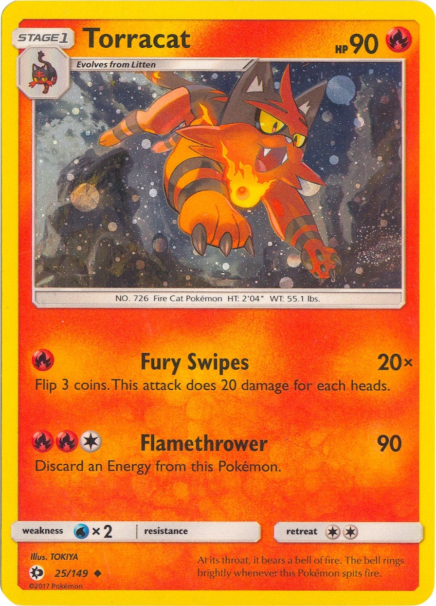 Image for Torracat - 25/149 (Cosmos Holo) (025/149) (League & Championship Cards) (PR) - Pokemon