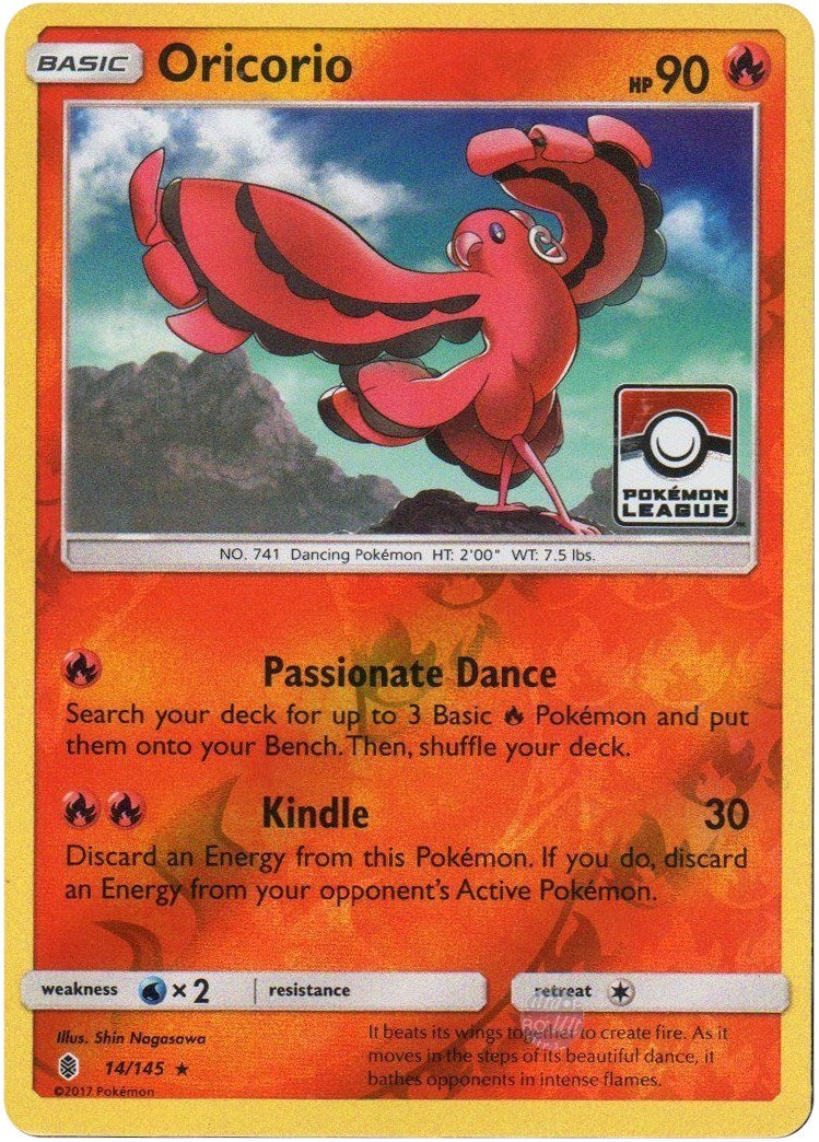 Image for Oricorio - 14/145 (Pokemon League) (014/145) (League & Championship Cards) (PR) - Pokemon
