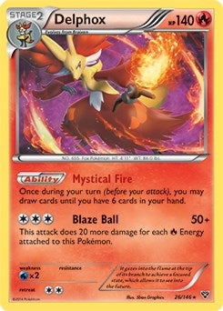 Image for Delphox - 26/146 (XY Base Set) (026/146) (Deck Exclusives) (PR) - Pokemon