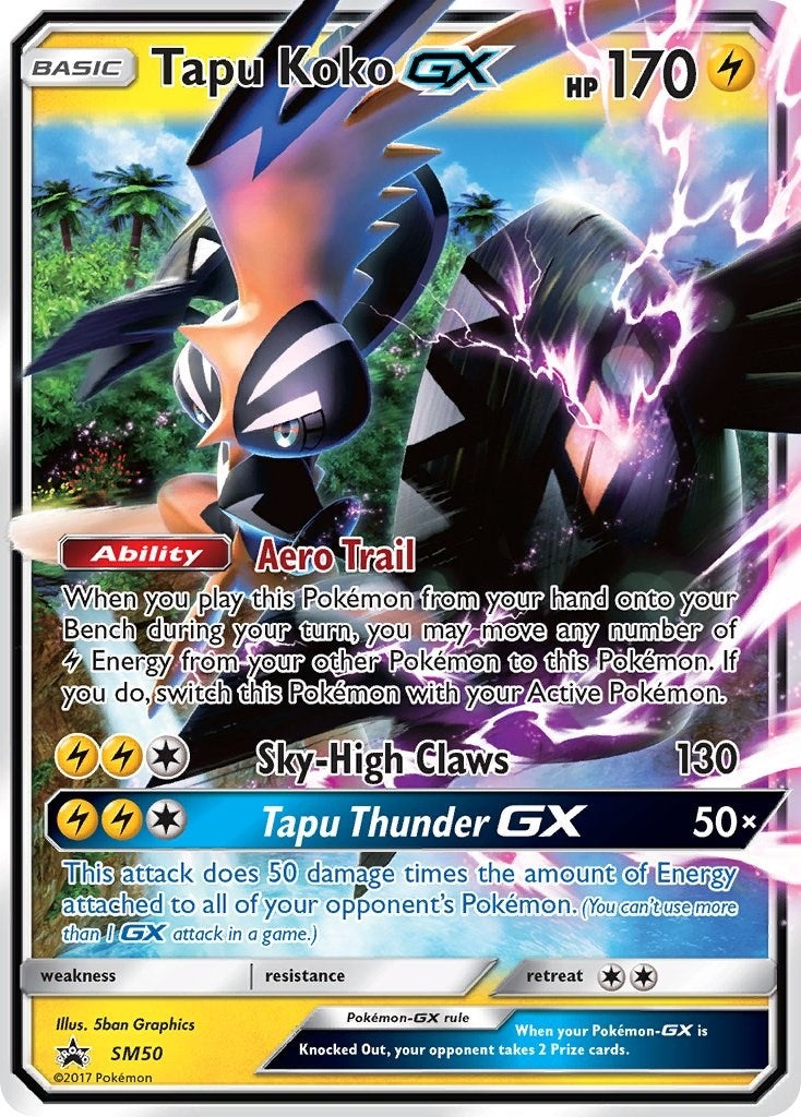 Image for Tapu Koko GX - SM50 (SM50) (SM Promos) (SMP) - Pokemon