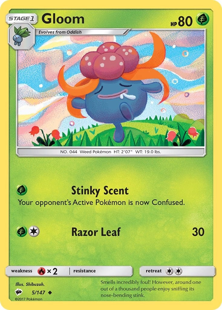 Image for Gloom (5/147) (SM - Burning Shadows) (SM03) - Pokemon