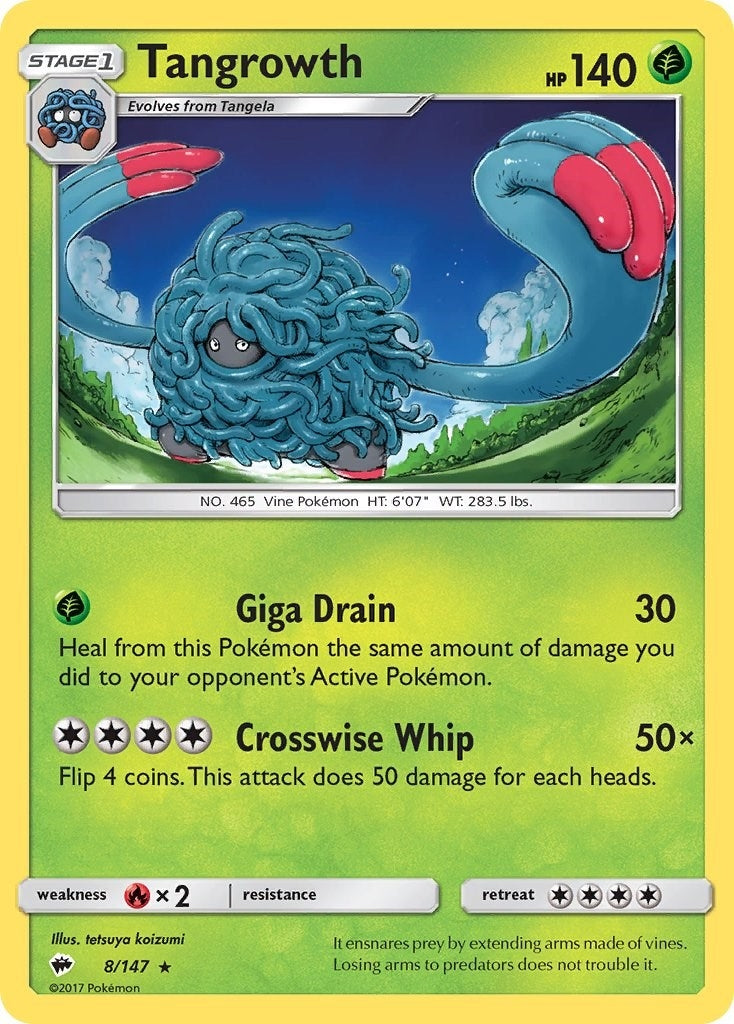 Image for Tangrowth (8/147) (SM - Burning Shadows) (SM03) - Pokemon