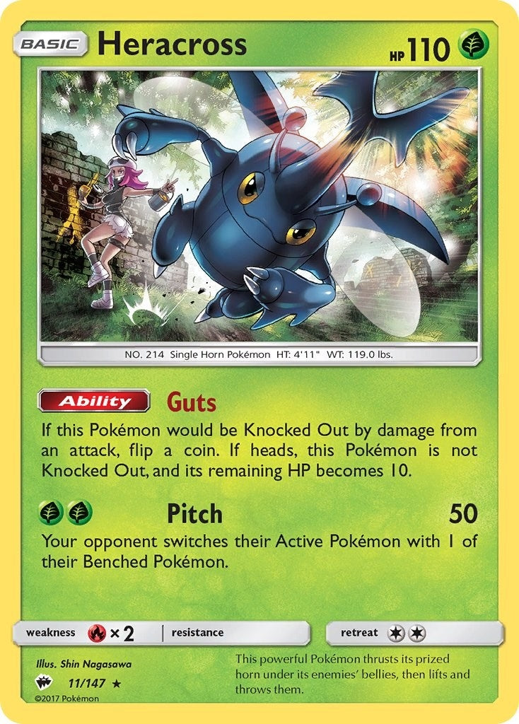 Image for Heracross (11/147) (SM - Burning Shadows) (SM03) - Pokemon